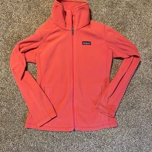 Patagonia coral fleece zip up jacket